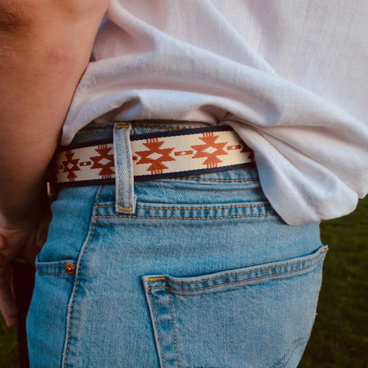 Cowboy Country Club WOVEN LEATHER BANDERA BELT