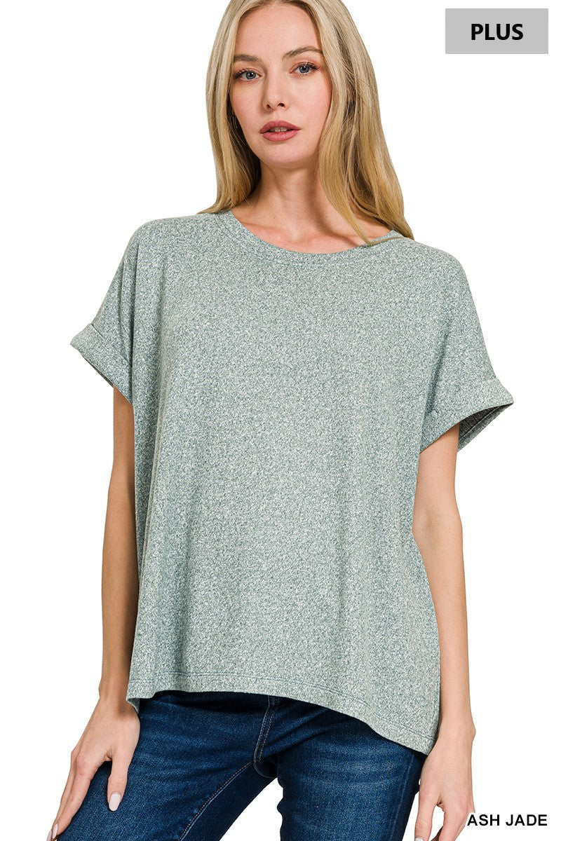 Melange Top S-3X (4 color choices)