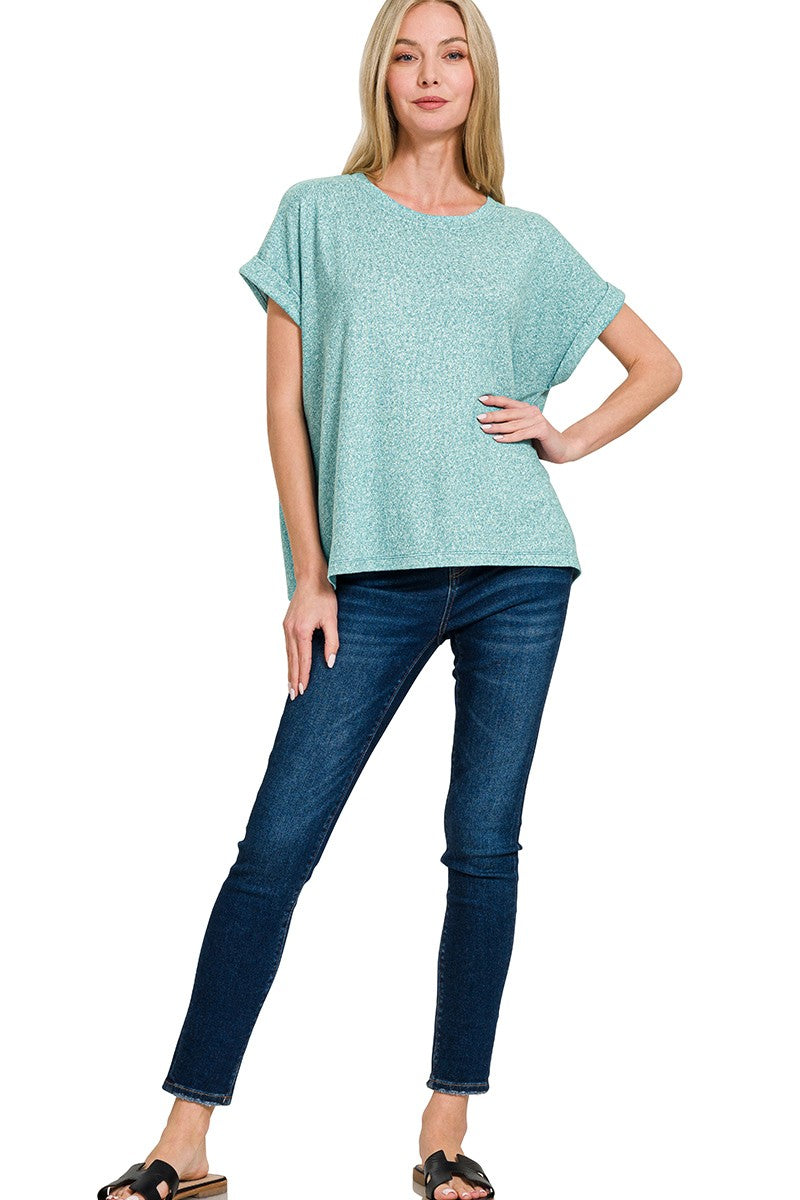 Melange Top S-3X (4 color choices)