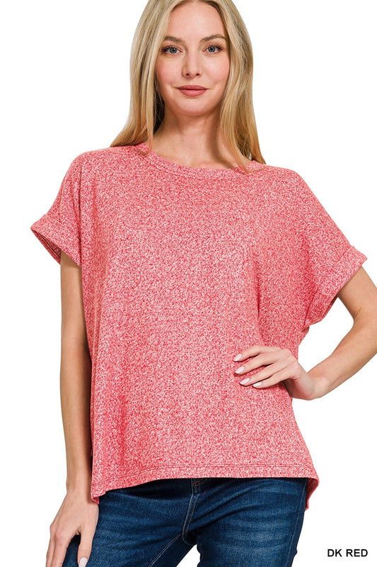 Melange Top S-3X (4 color choices)