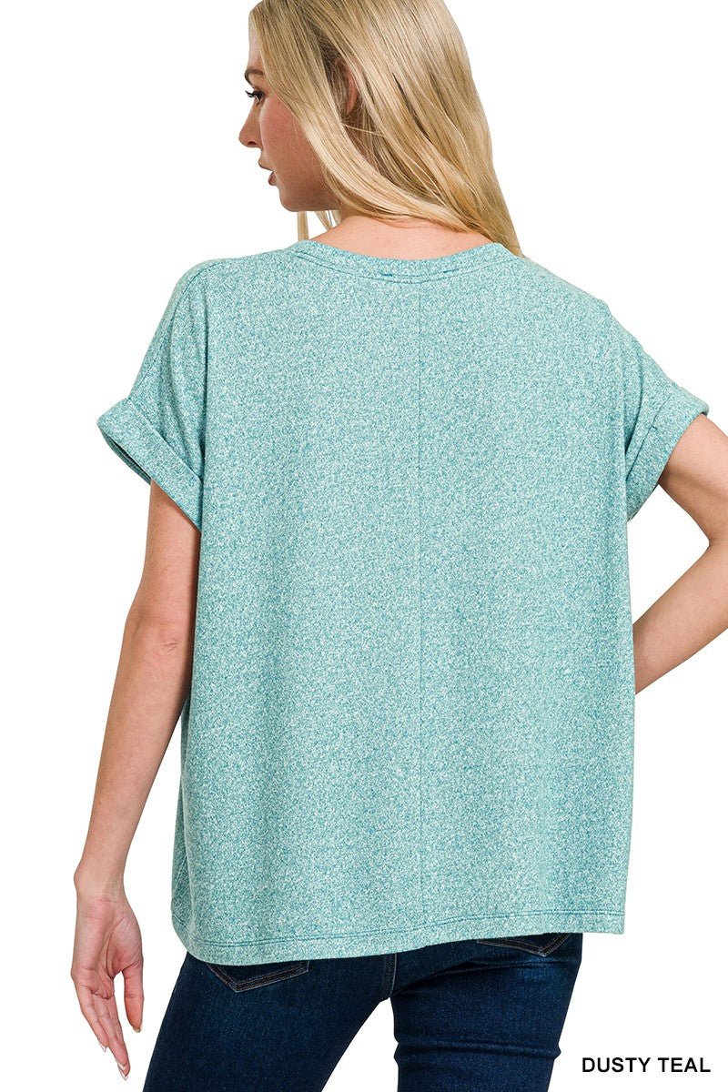 Melange Top S-3X (4 color choices)
