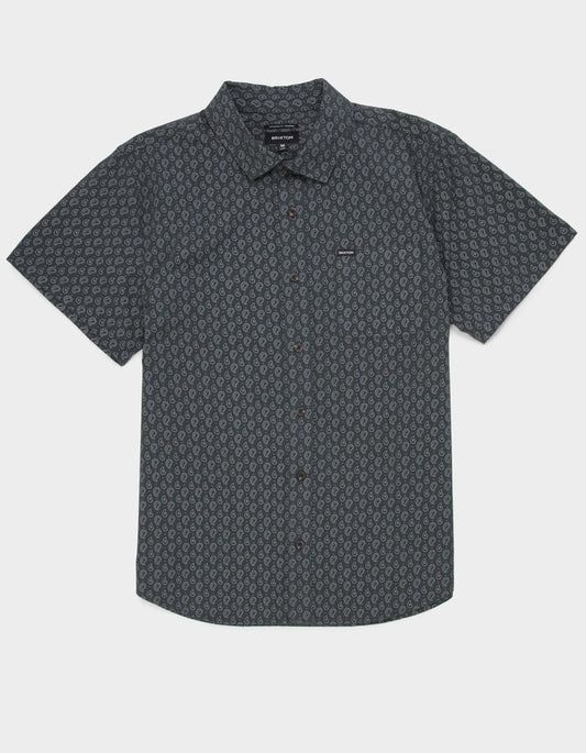 Brixton Charter Paisley Print Short Sleeve Woven Shirt