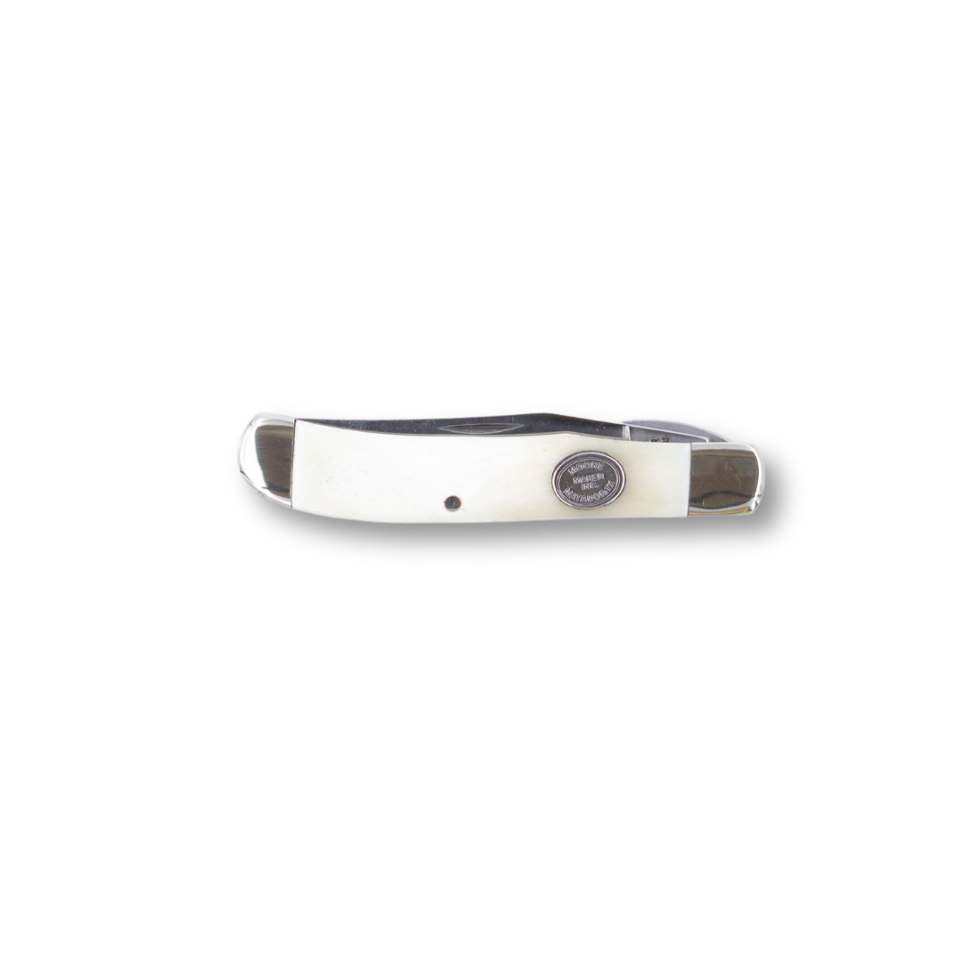 Moore Maker 3 1/2″ WHITE BONE LINER LOCK
