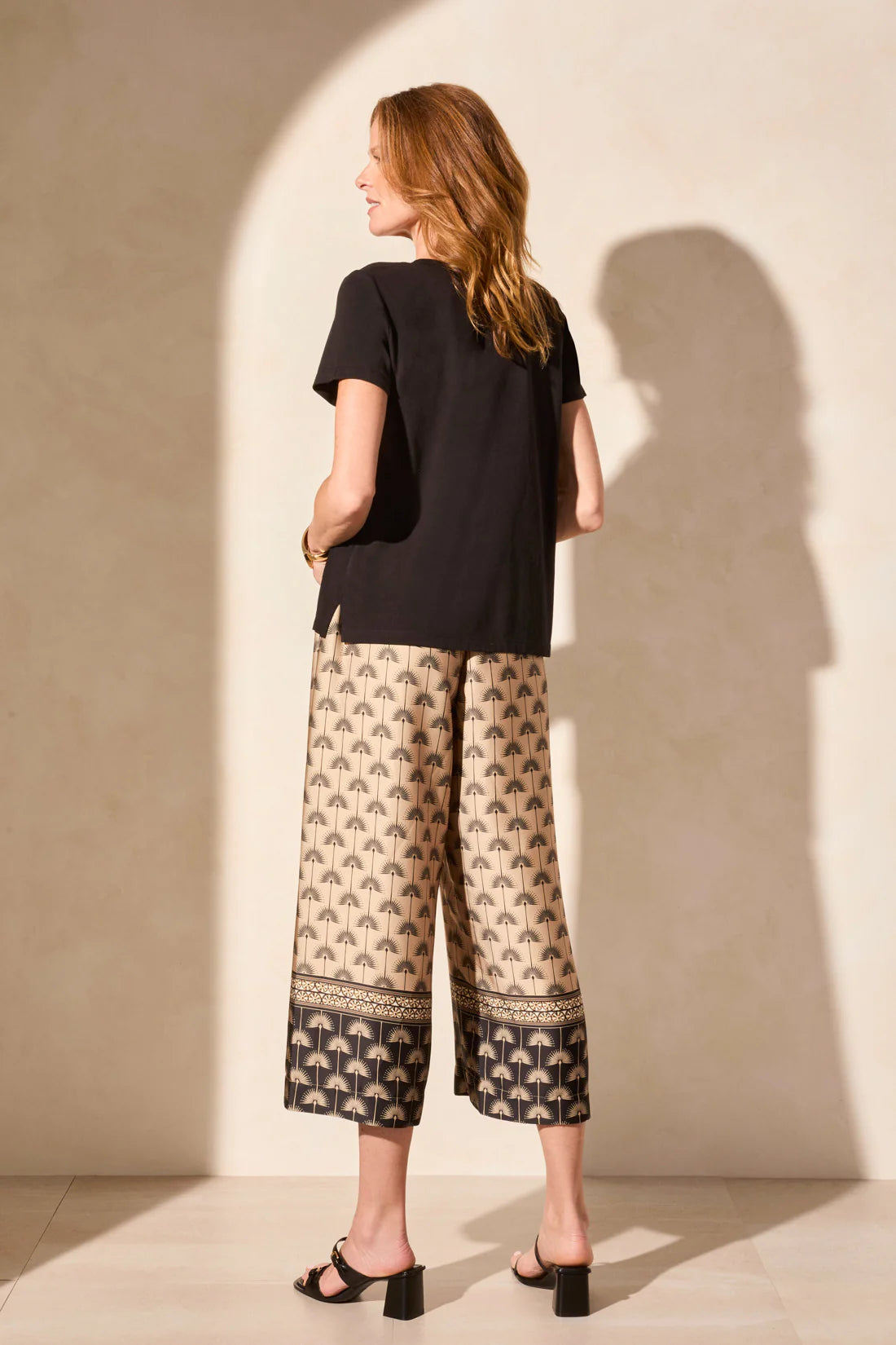 TRIBAL SOFT TOUCH COTTON MIXED MEDIA TOP (CocoMilk or Black)