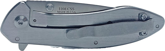 Moore Maker Stainless Steel Easy Open Clip Knife with Liner Lock