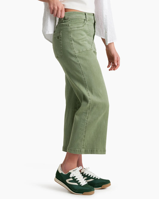 KÜHL SEABOARD™ WIDE-LEG CROP SLATE GREEN