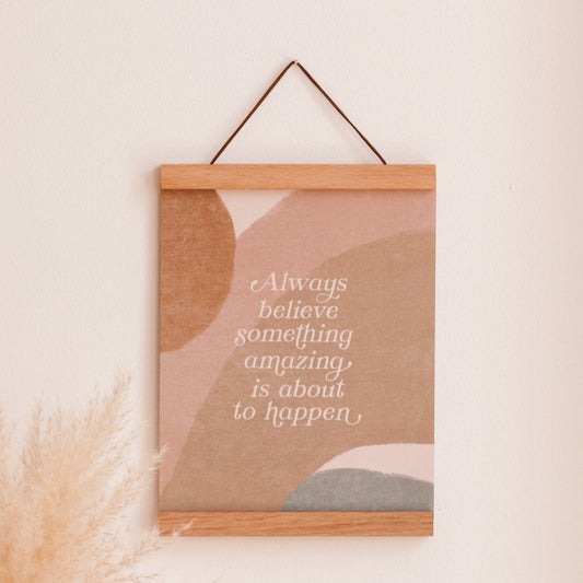 The Anastasia Co 8" Magnetic Wood Print Frame