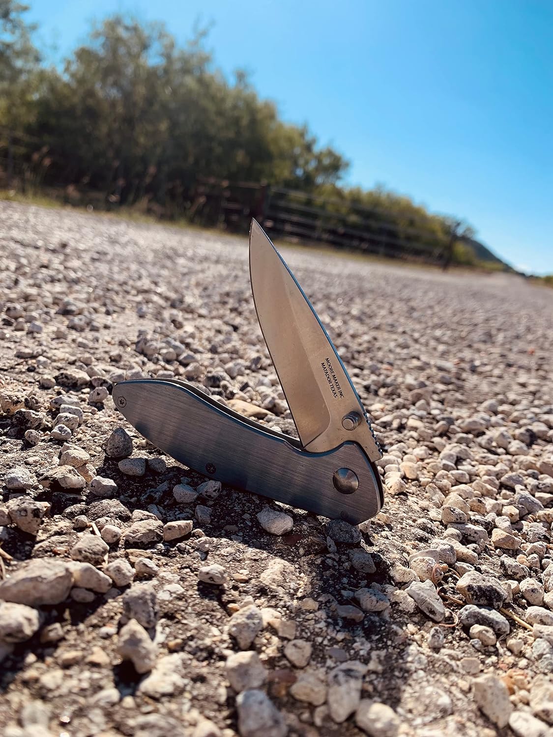 Moore Maker Stainless Steel Easy Open Clip Knife with Liner Lock