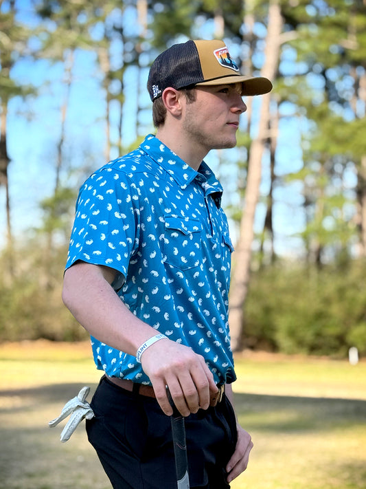Red Dirt Hat Co. Blue Buffalo Polo
