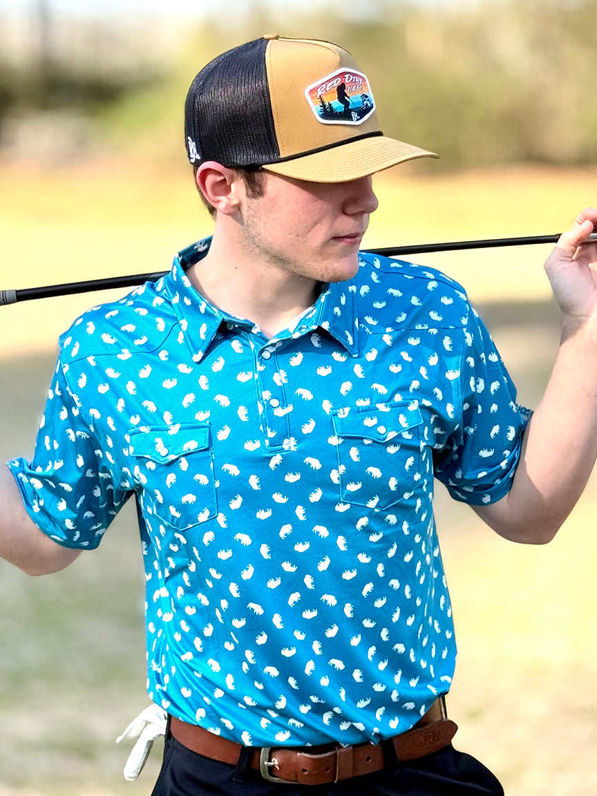 Red Dirt Hat Co. Blue Buffalo Polo
