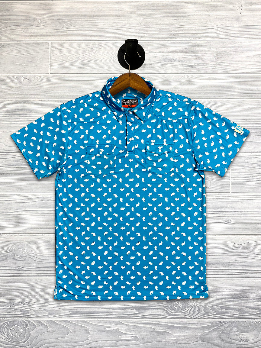 Red Dirt Hat Co. Blue Buffalo Polo