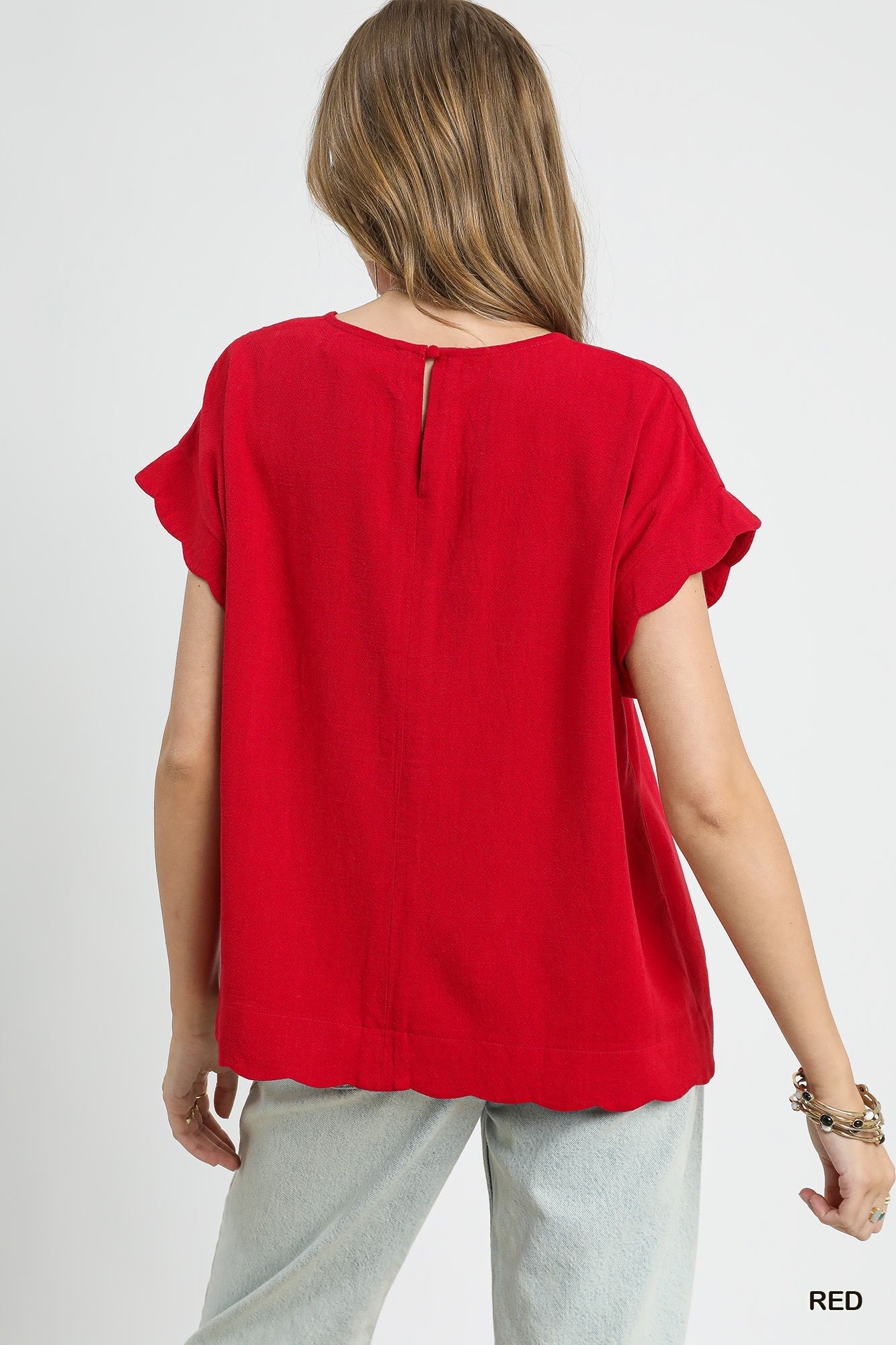 Scallop Top (Red or Oatmeal)