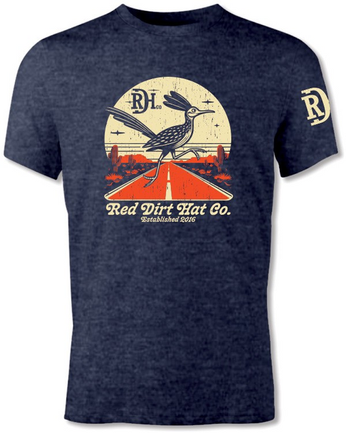 RED DIRT HAT CO. CUCKOO NAVY GRAPHIC TEE