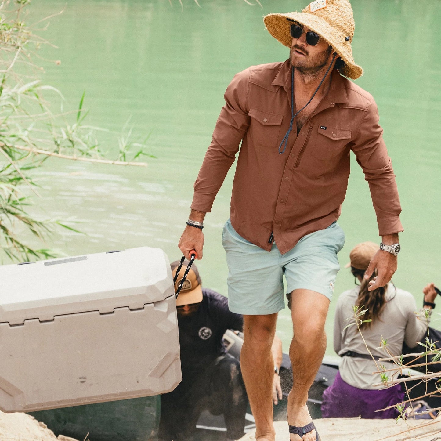 Howler Bros. Emerger Tech Longsleeve Mink Brown