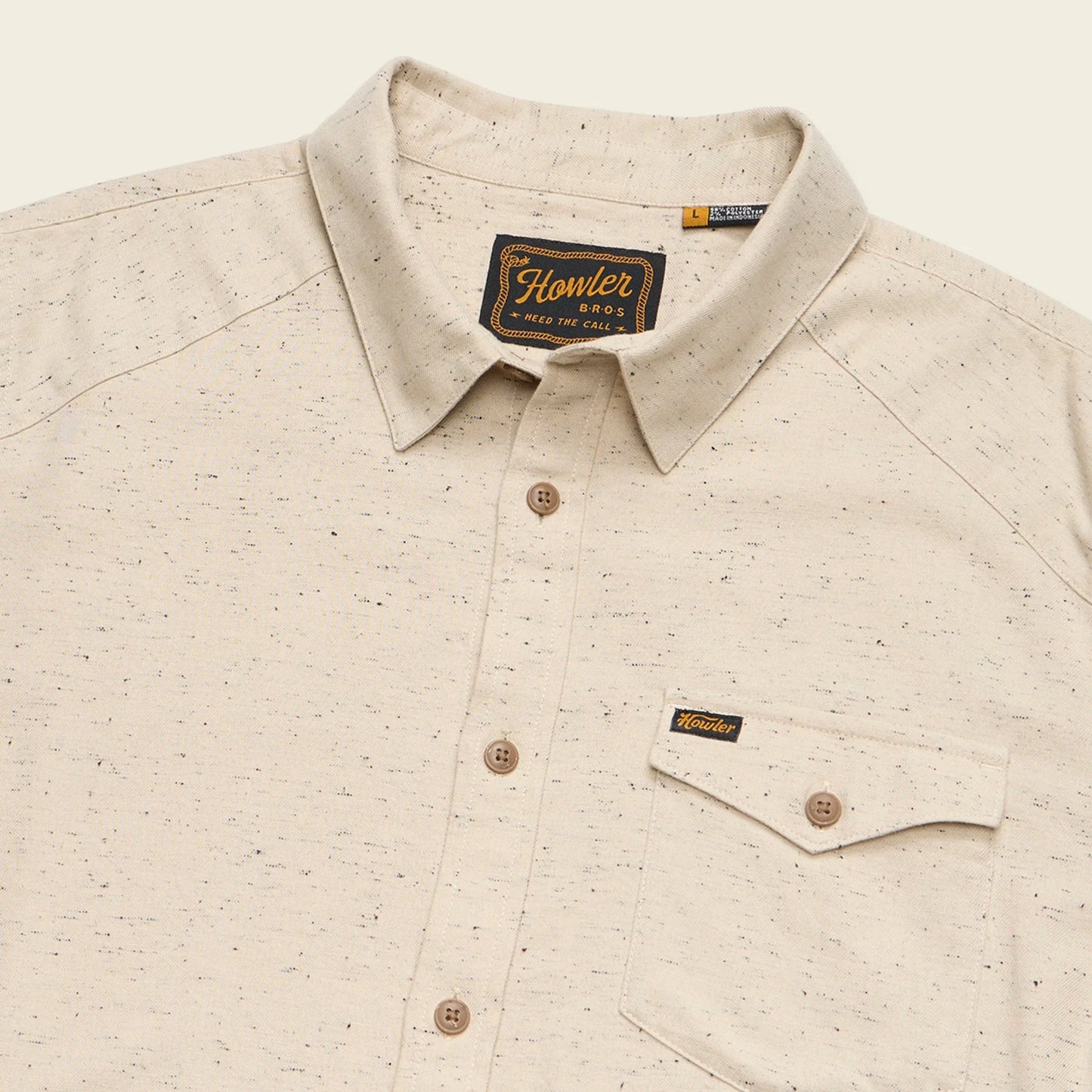 Howler Bros. La Grange Lightweight Flannel Speckled Sand