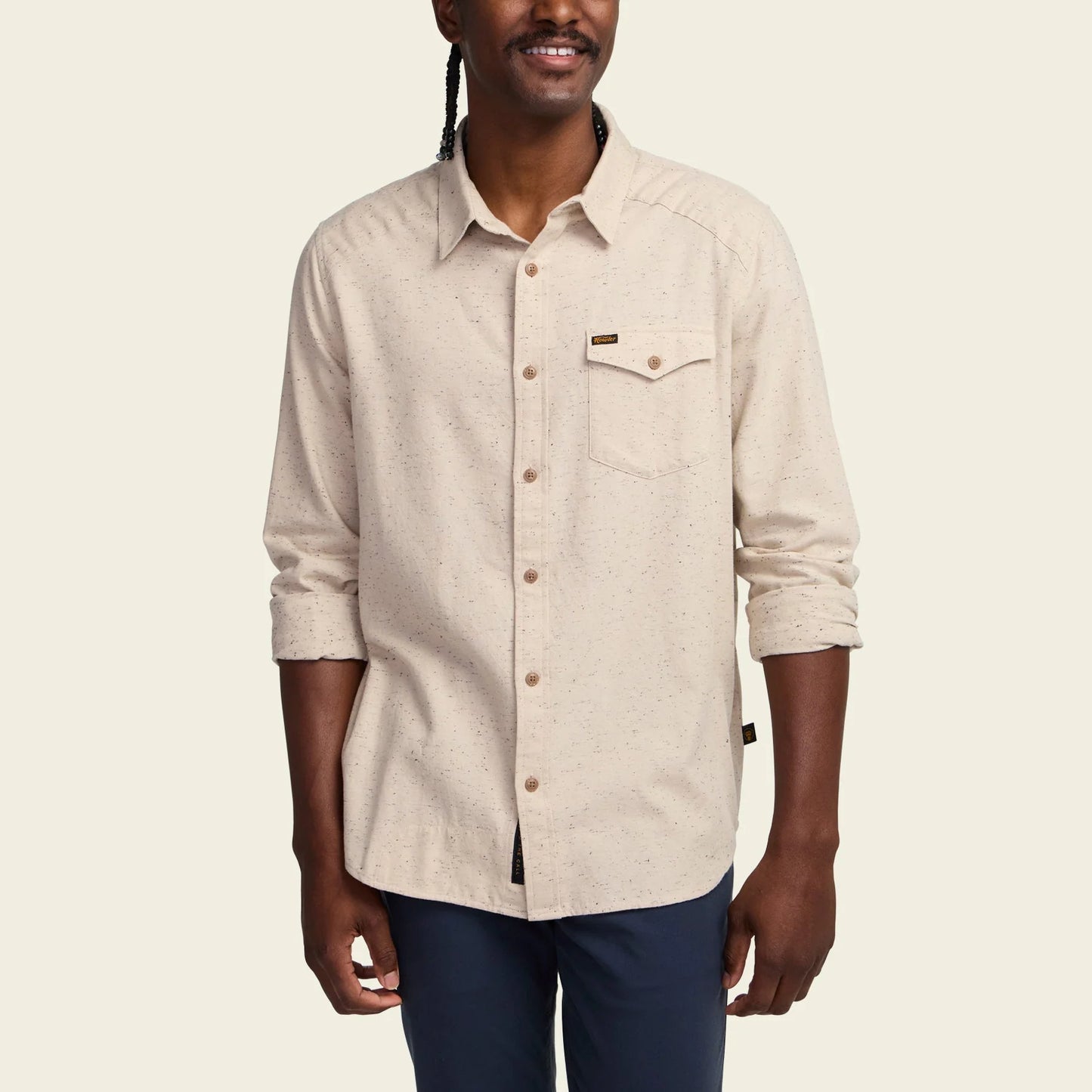 Howler Bros. La Grange Lightweight Flannel Speckled Sand