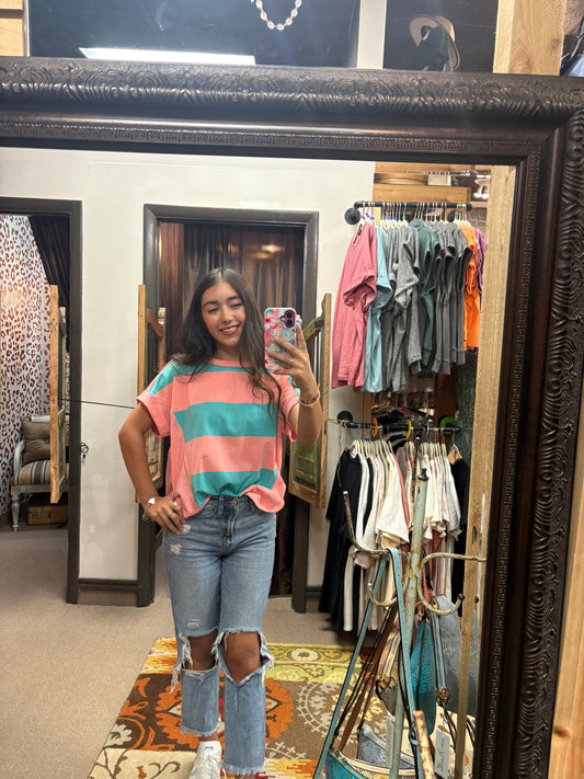 Sherbert Striped Top