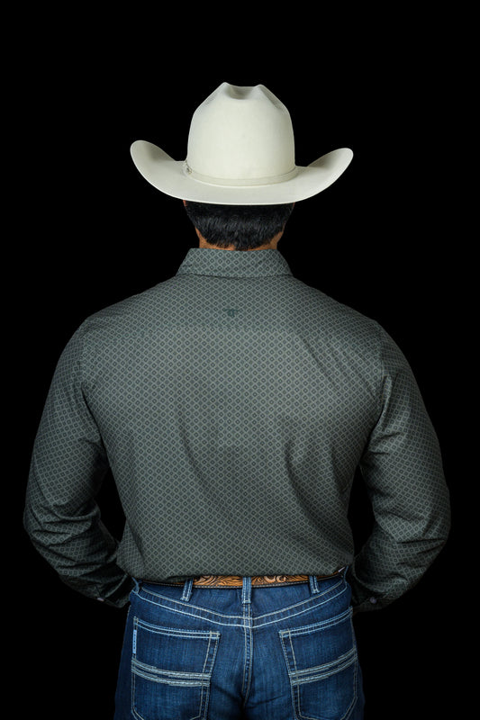 Ferrell Brand THE BUDDY - LONG SLEEVE BUTTON UP PRINTED SHIRT