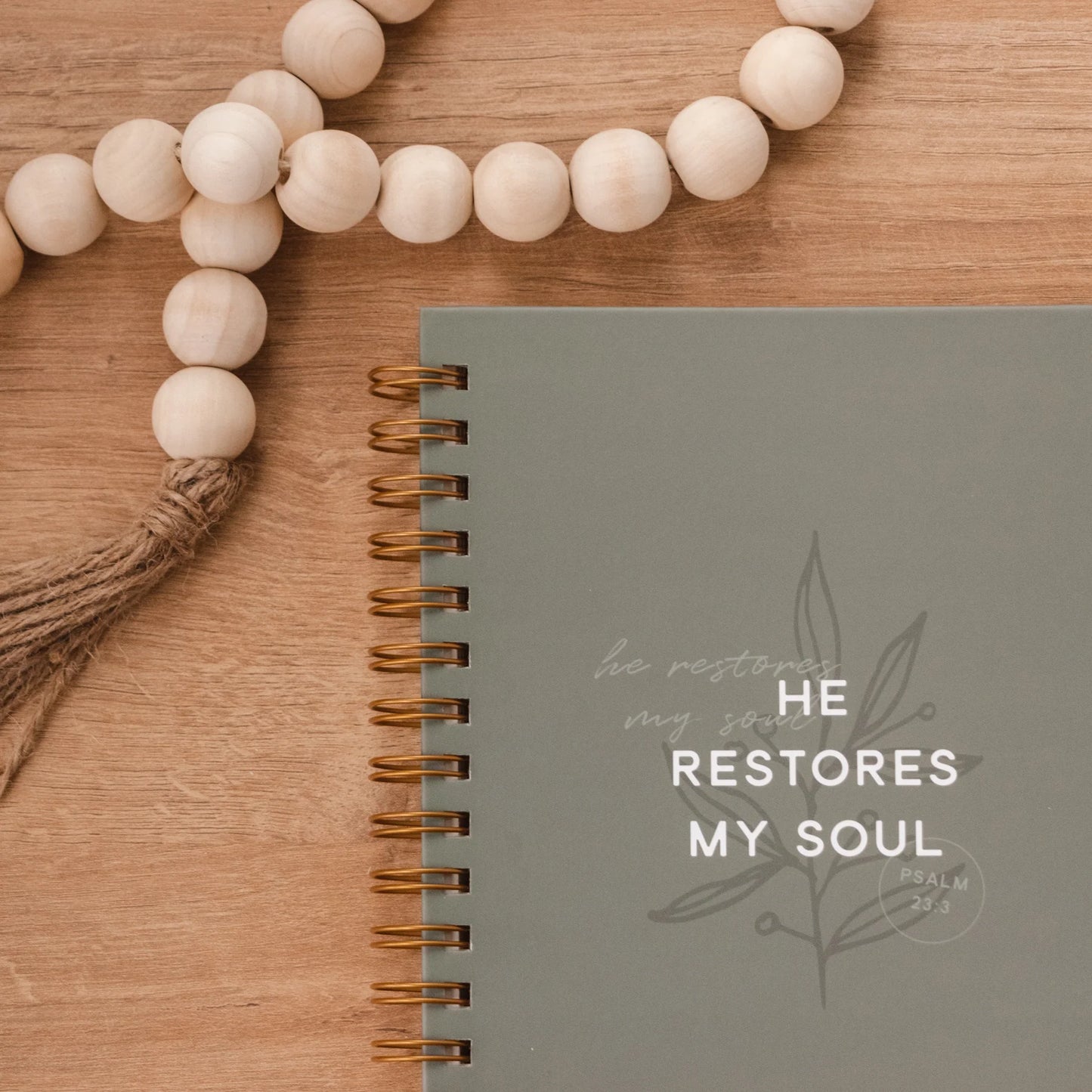 The Anastasia Co. He Restores My Soul Hardcover Journal