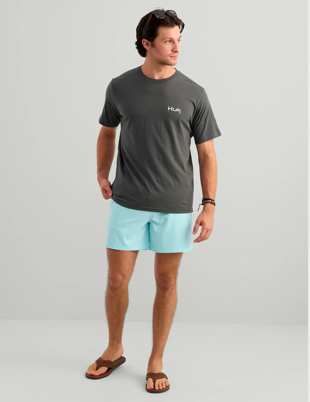 Huk KC AMERICANA TEE in Dark Shadow