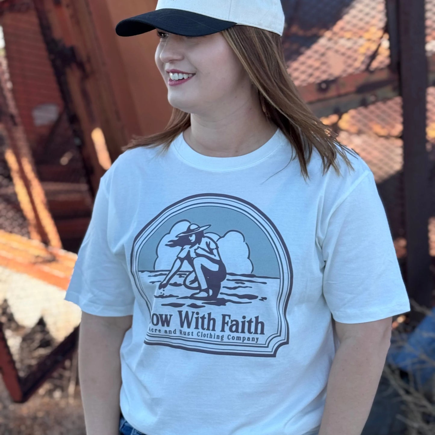 Acre & Rust She Sows Faithfully T-Shirt