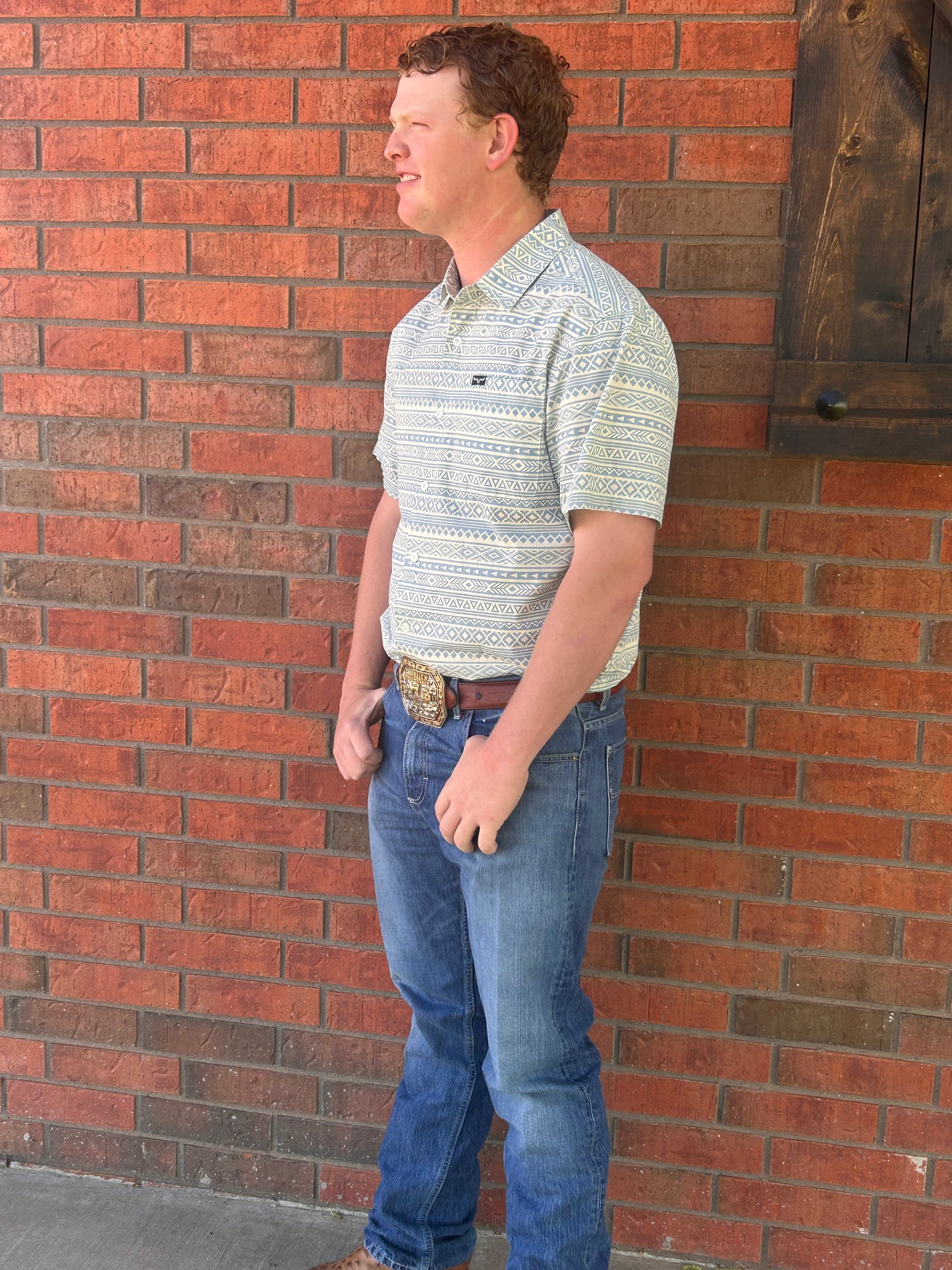 Kimes Ranch Colton Light Blue Button Down