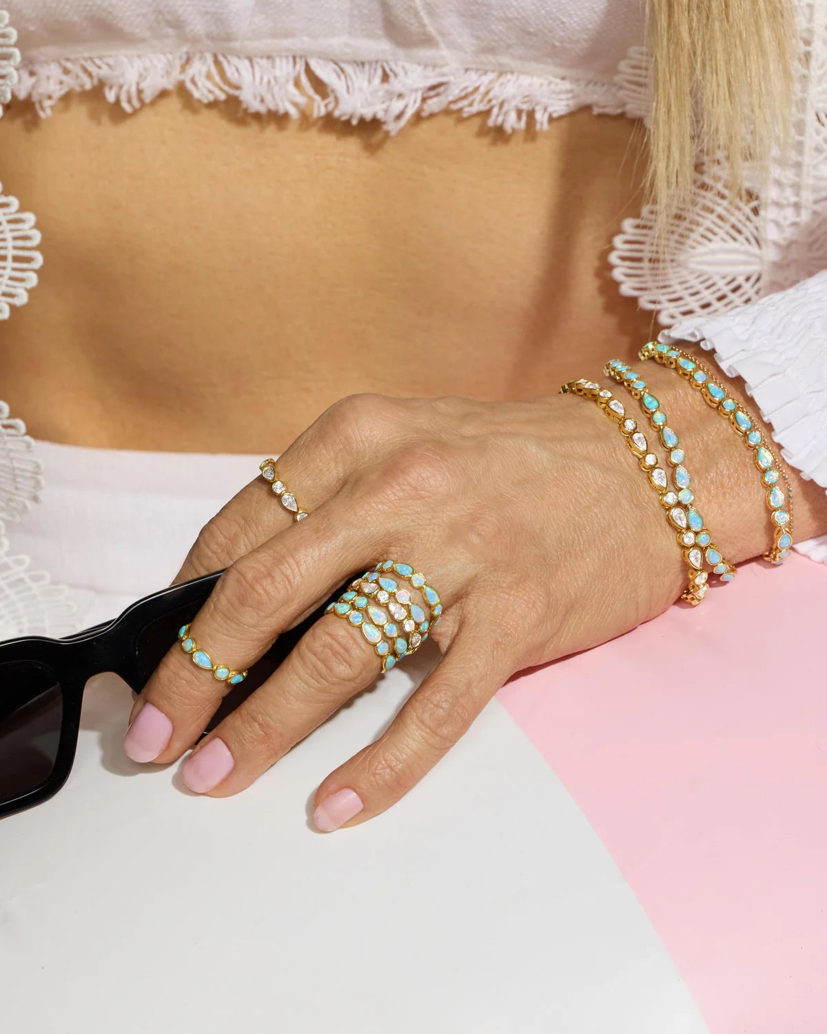 Melinda Maria Isla Tennis Bracelet