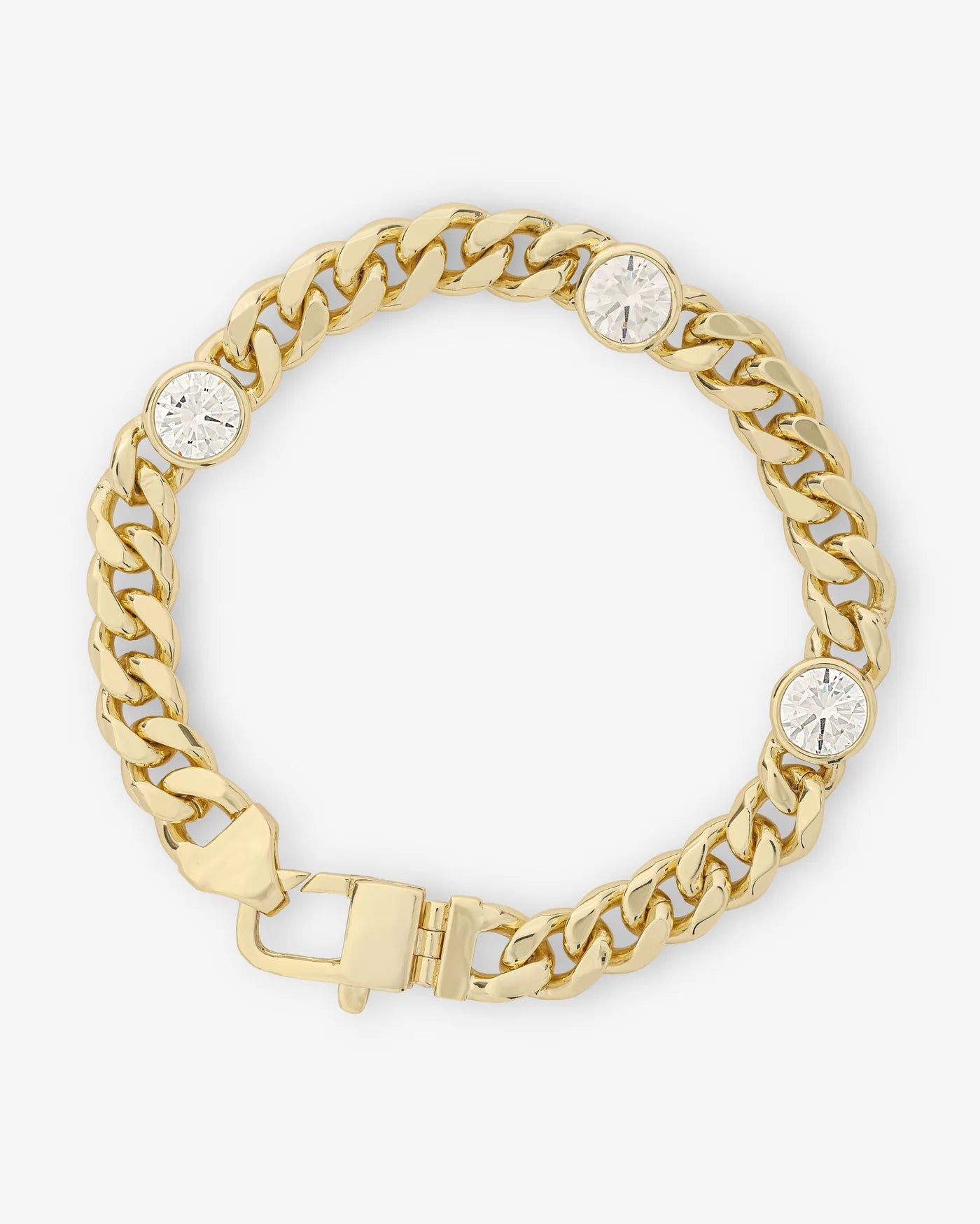 Melinda Maria Julian Triple Diamond Bracelet (Gold or Silver)