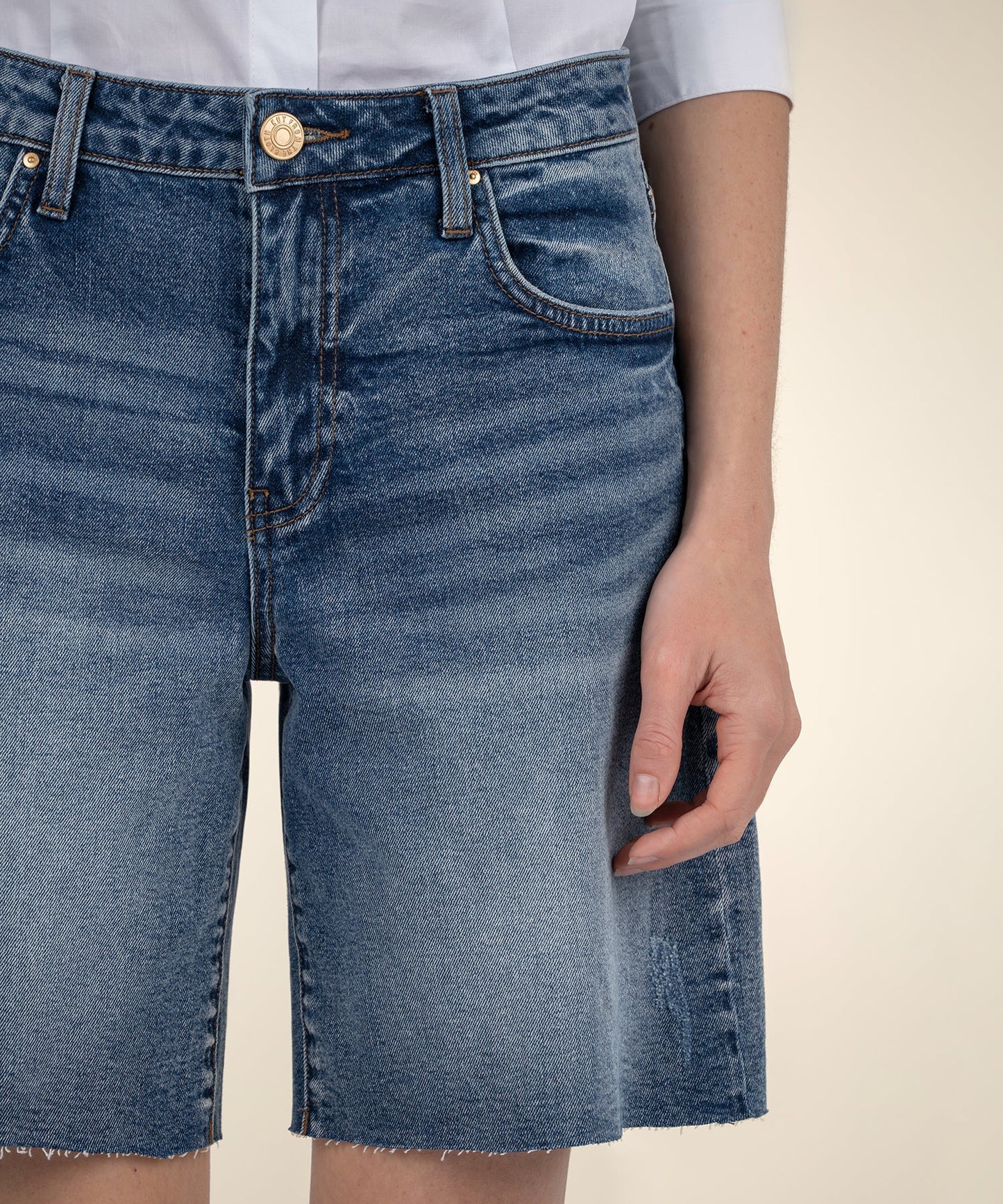 KUT from the KLOTH Hailey High Rise Bermuda Shorts