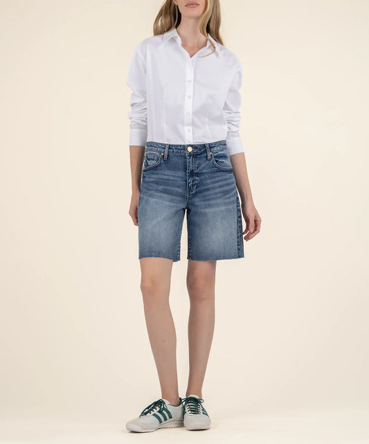KUT from the KLOTH Hailey High Rise Bermuda Shorts