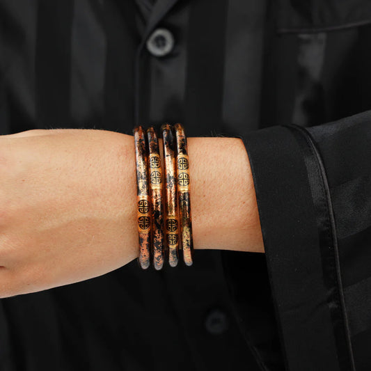 BuDHa Girl KOI LEOPARD ALL WEATHER BANGLE® (AWB®) - SET OF 4