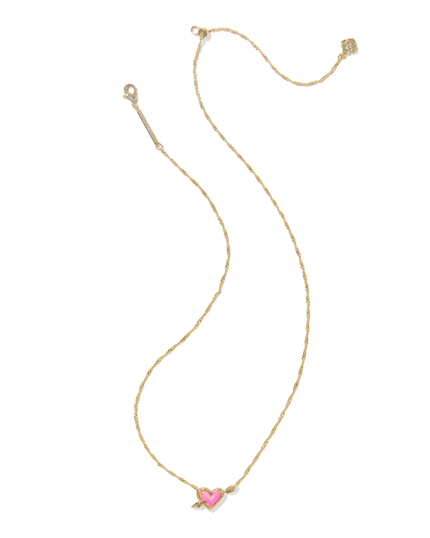 Kendra Scott Ari Heart Arrow Gold Short Pendant Necklace