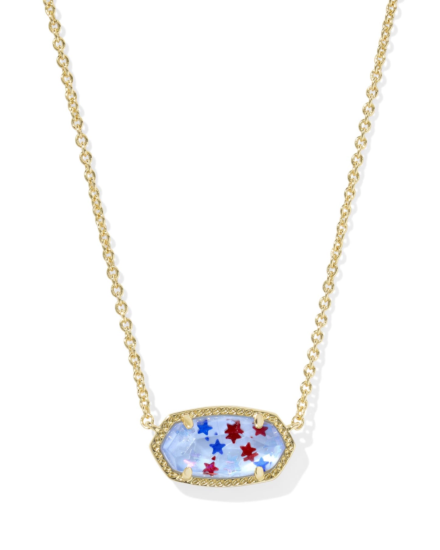 Kendra Scott Elisa Red White and Blue Illusion (Gold or Silver)