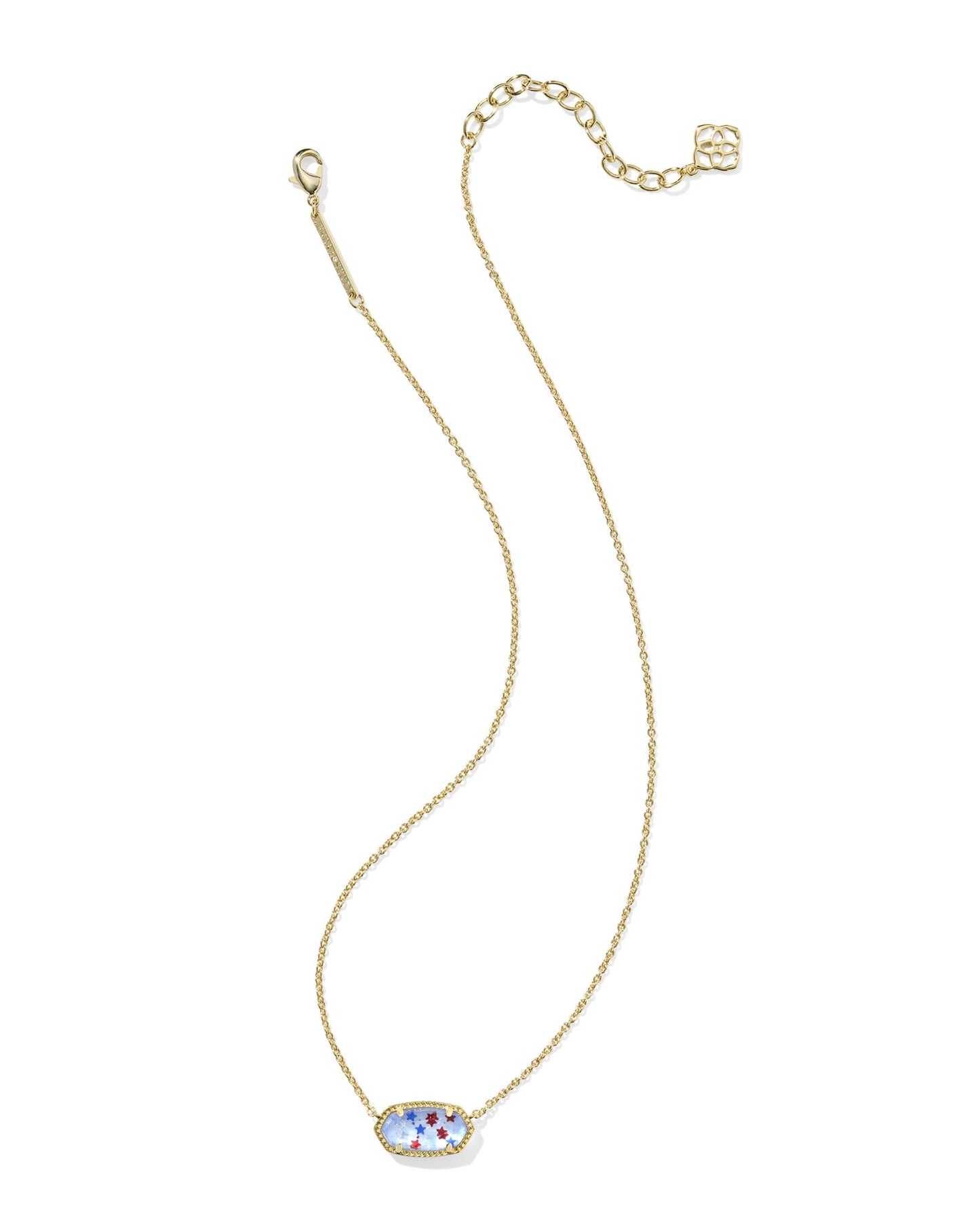 Kendra Scott Elisa Red White and Blue Illusion (Gold or Silver)