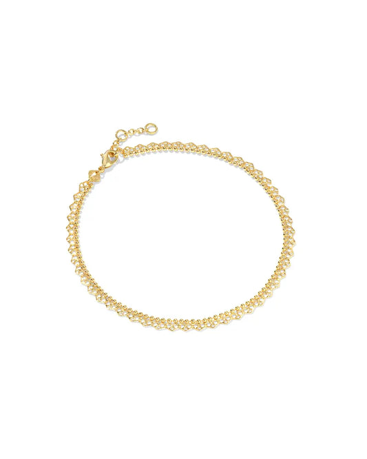 Kendra Scott Mallory Rose Anklet (Gold or Silver)