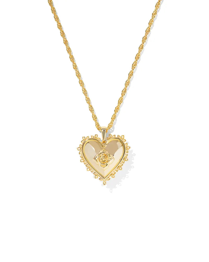 Mallory Rose Locket Short Pendant Necklace