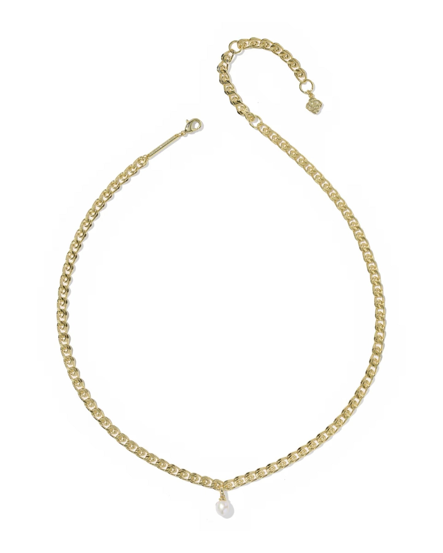 Kendra Scott Oakland Pearl Gold Chain Necklace