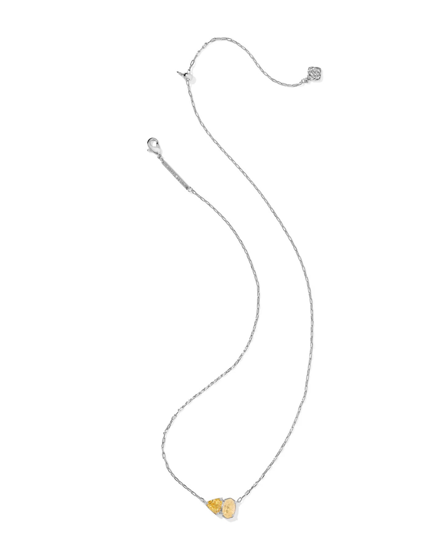 Kendra Scott Tatum Silver November Short Pendant Necklace