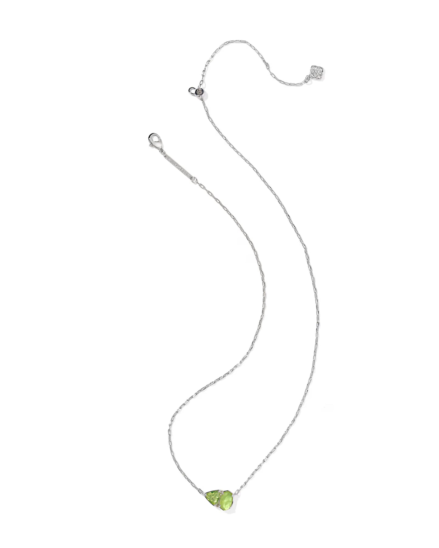 Kendra Scott Tatum Silver August Short Pendant Necklace