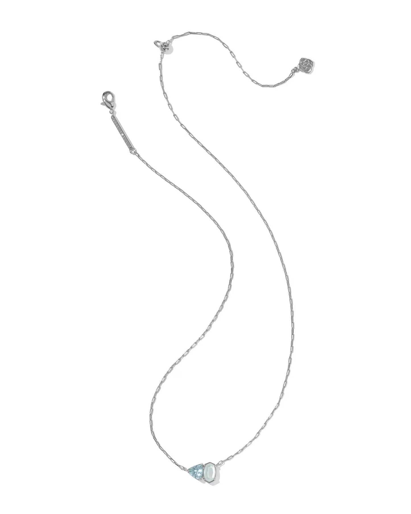 Kendra Scott Tatum Silver March Short Pendant Necklace