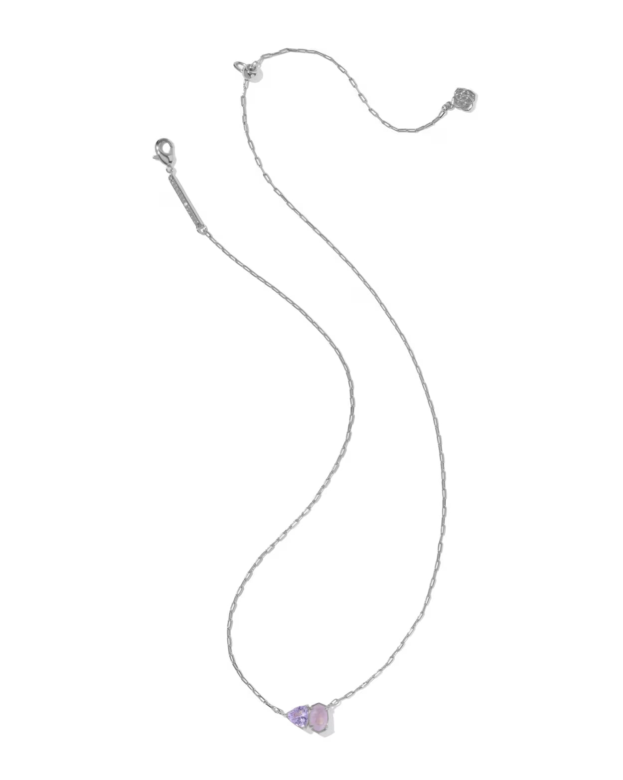 Kendra Scott Tatum Silver February Short Pendant Necklace