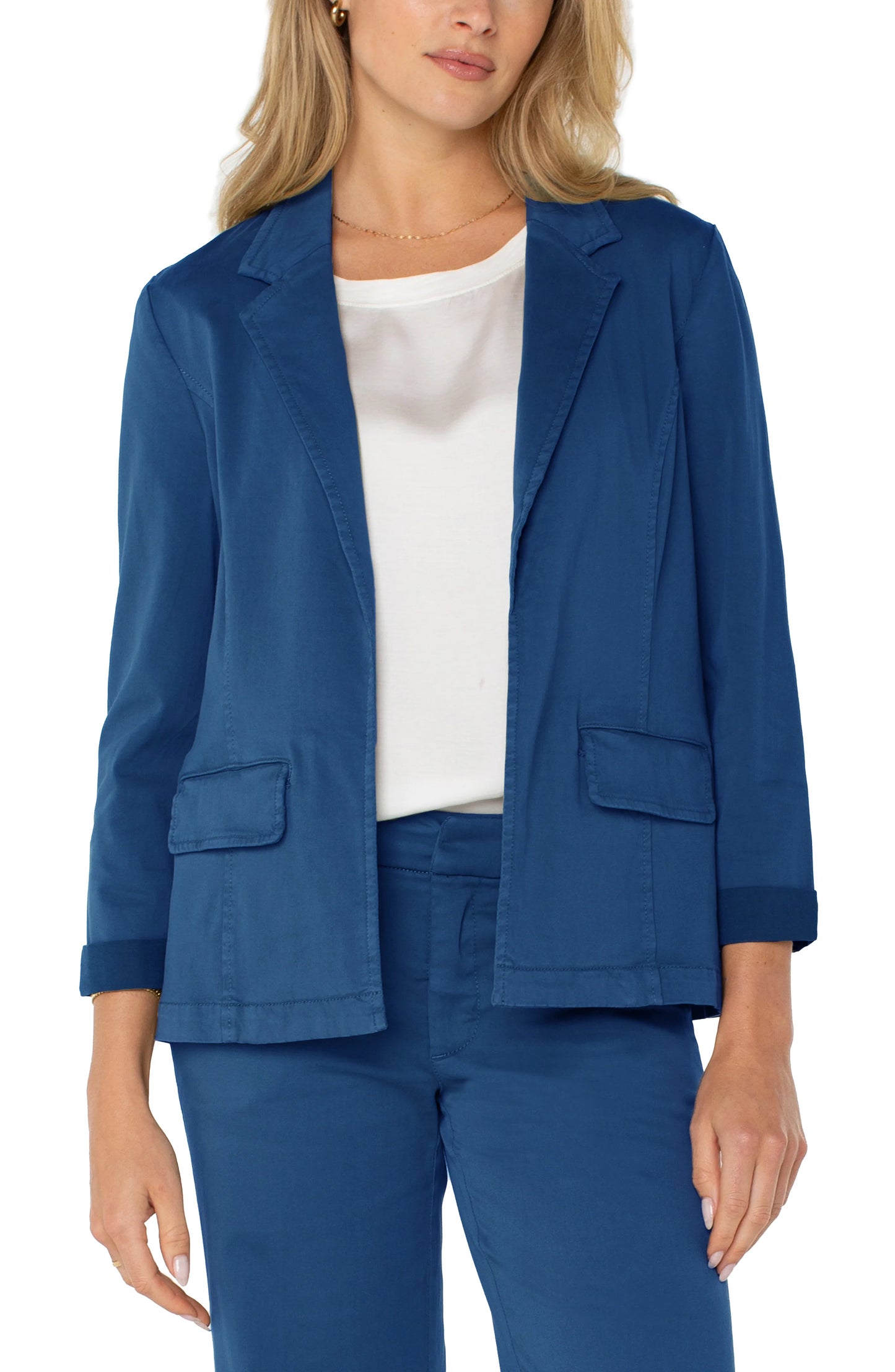 Liverpool Goddess Blue Fitted Blazer