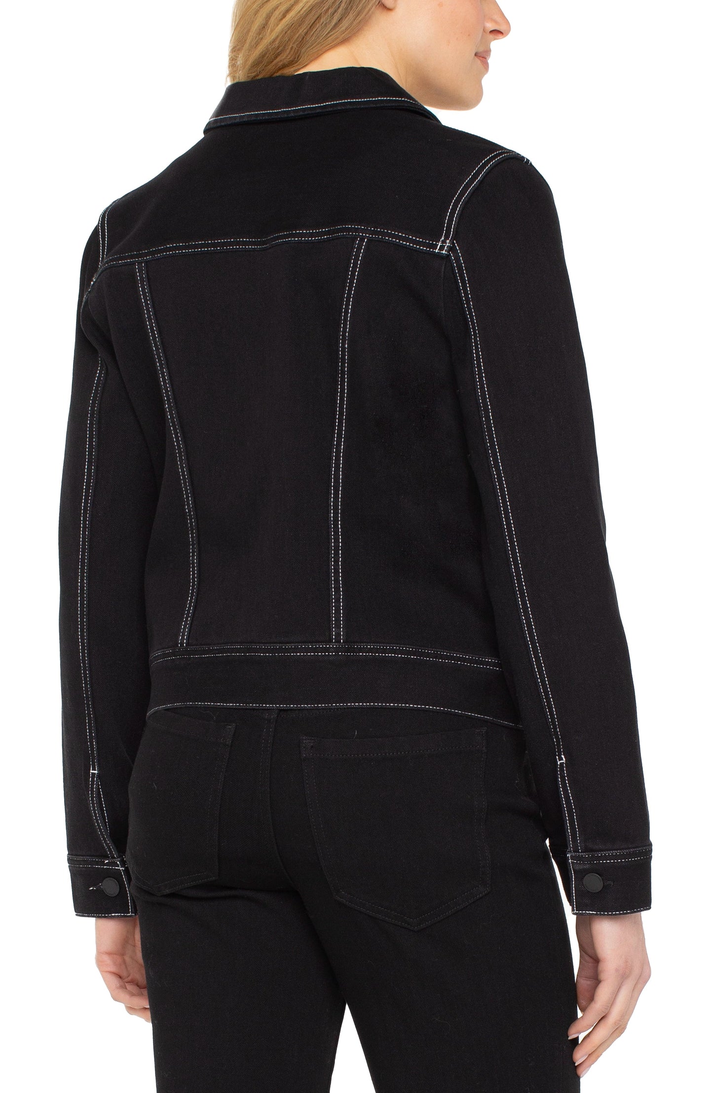 Liverpool Utility Trucker Jacket With Contrast Stitch