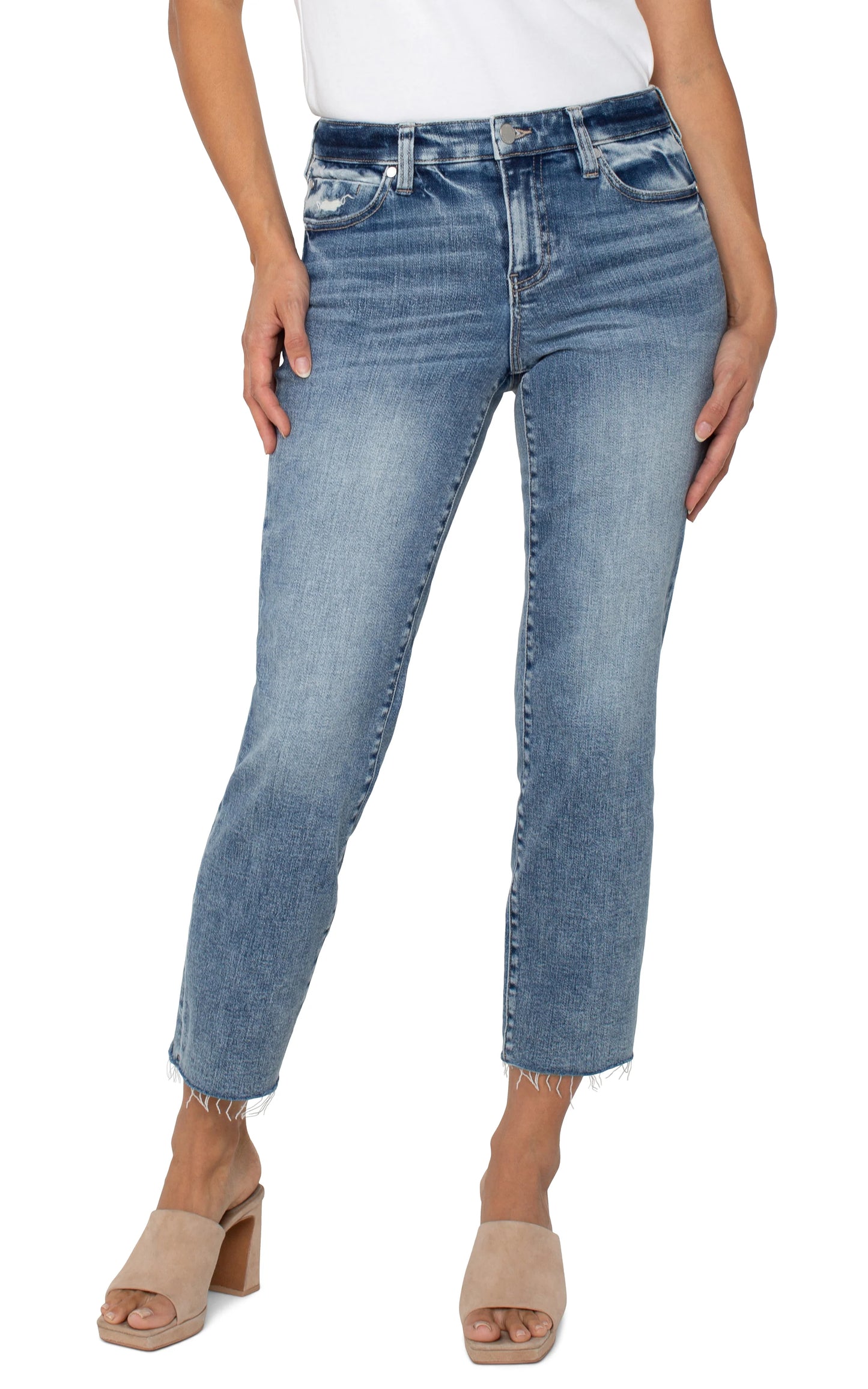 Liverpool Liv Non-skinny Skinny With Cut Hem