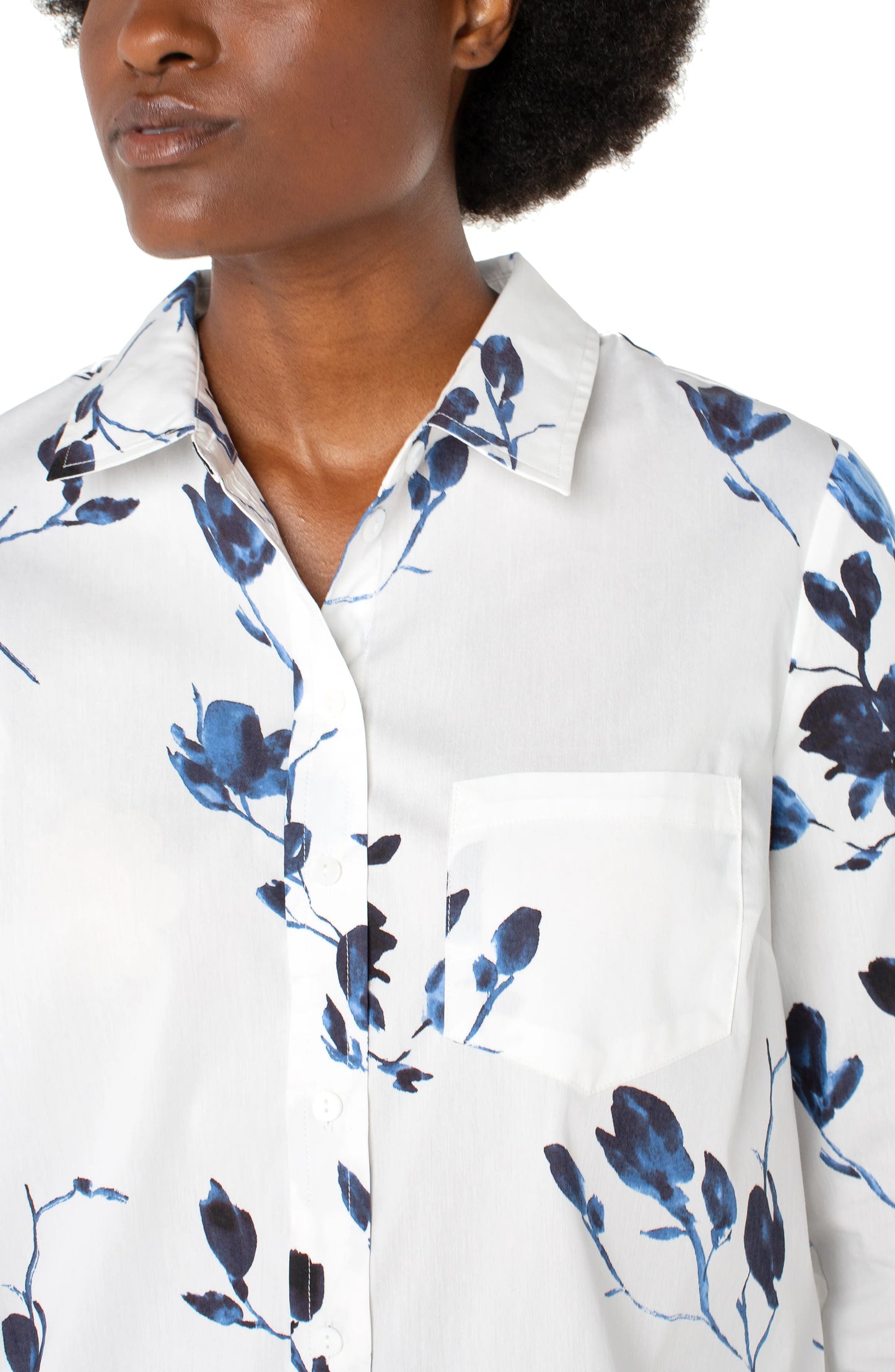 Liverpool Button Front Woven Shirt