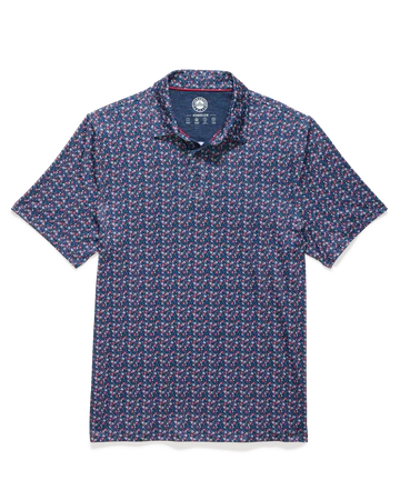 Flag & Anthem HIGGINS AMERICANA FLORAL PRINT PERFORMANCE POLO
