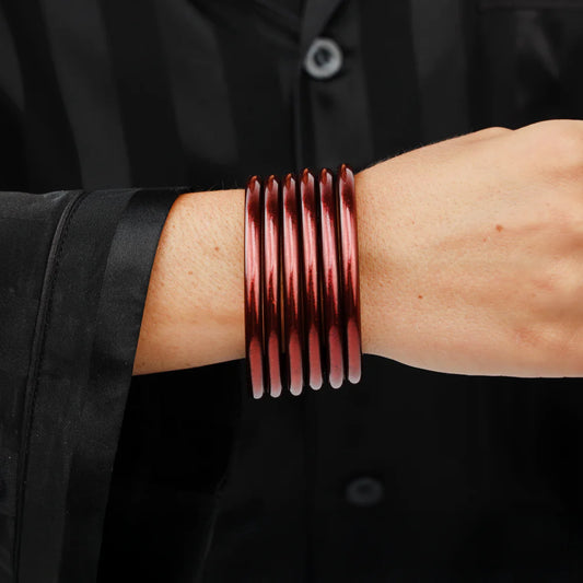 BuDhaGirl Merlot All Weather Bangles® (AWB®) - Set of 6