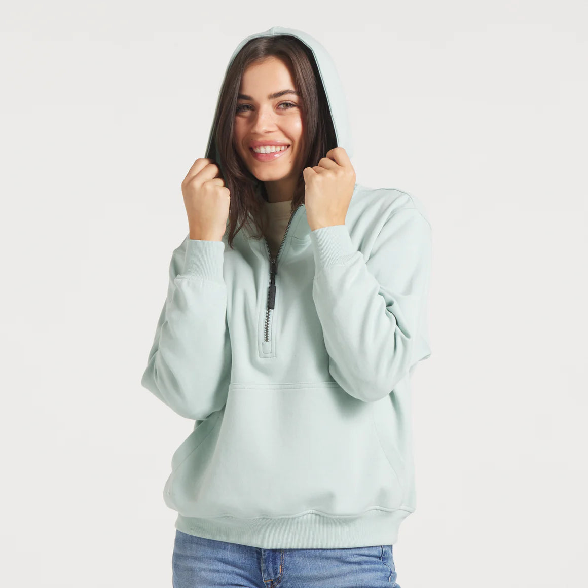 Southern Marsh Angie Active Half Zip Hoodie
