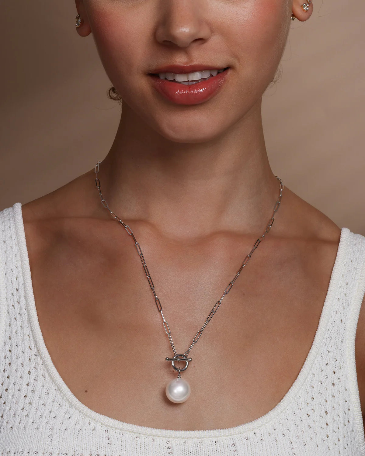 Melinda Marie Life's A Ball Pendant Necklace (Gold or Silver)