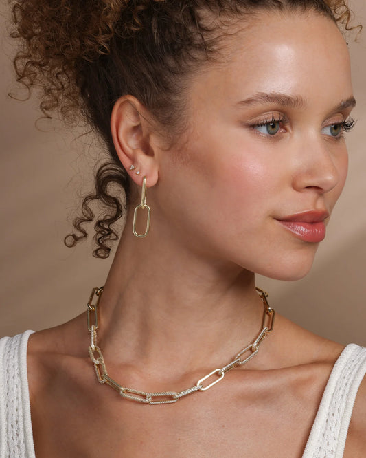 Melinda Maria Carrie Chain Convertible Huggies-Gold